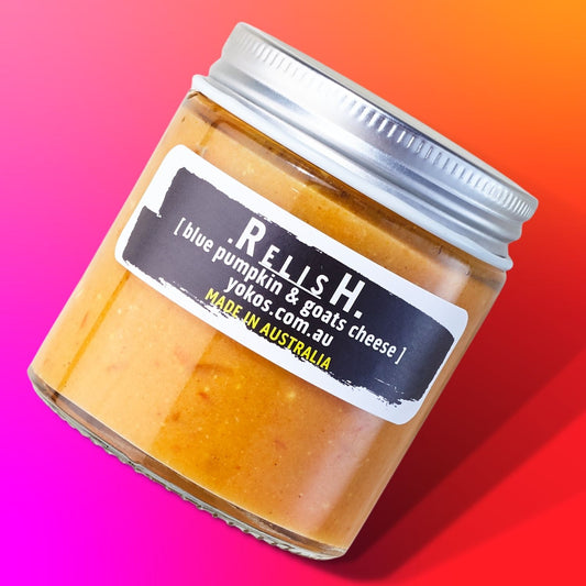 Byron Bay Blue Pumpkin & Goat Cheese Relish (GF)